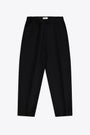 Black wool baggy pant - Flannel Pants 