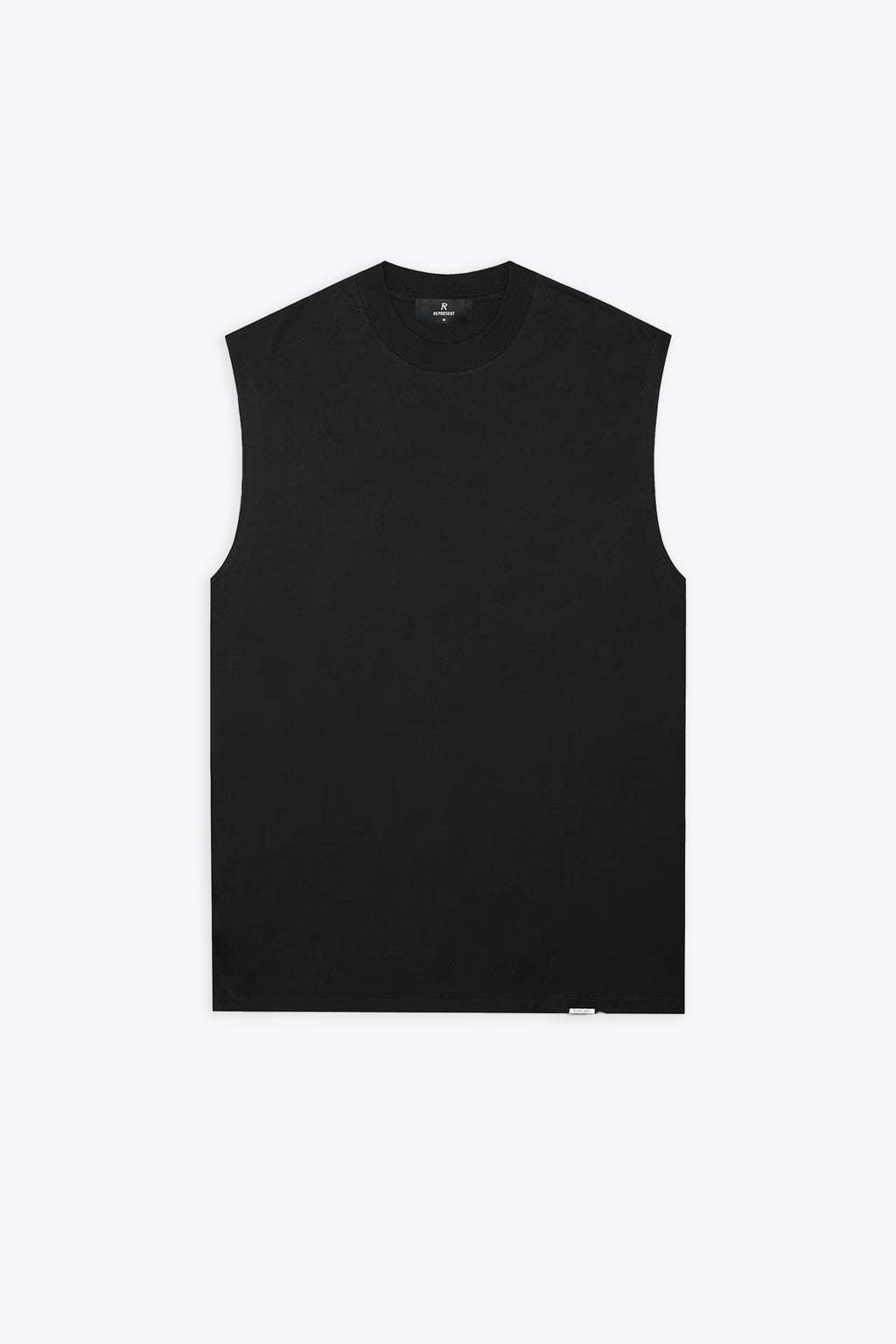 alt-image__Black-cotton-oversized-sleeveless-t-shirt---Initial-Tank