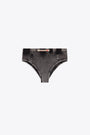 Washed grey jersey high waist knickers with denim finish - Hipster Dnm 