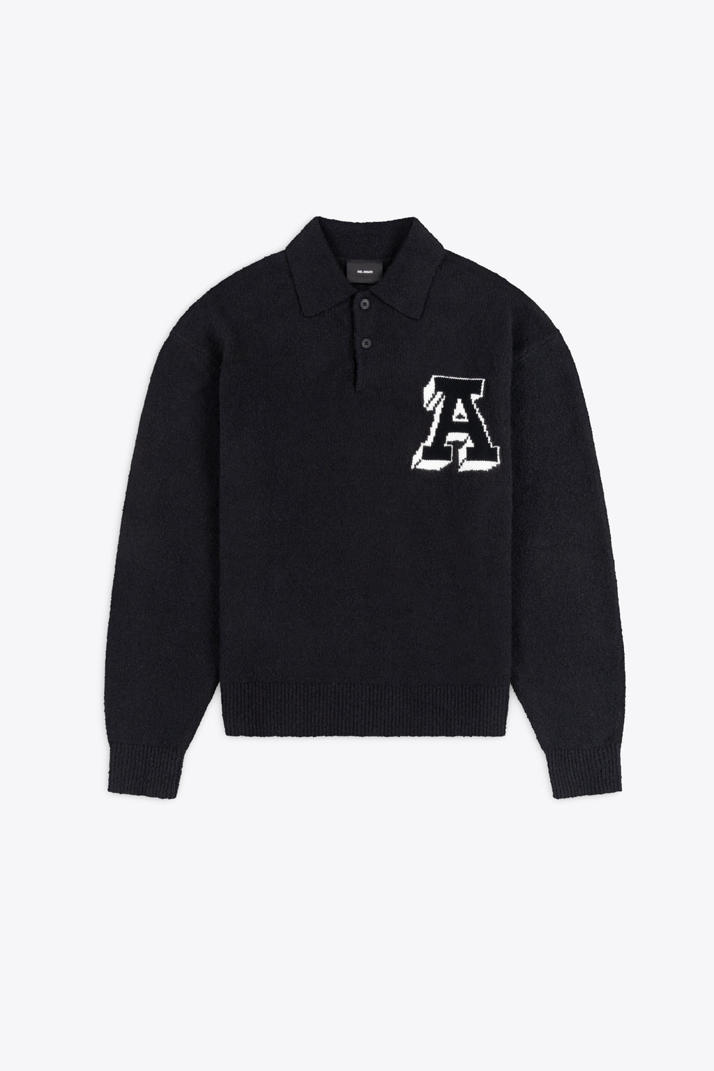 alt-image__Pullover-nero-in-cotone-con-logo-al-petto---Team-Polo-Sweater