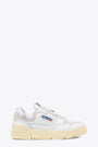 White leather low skate sneaker with suede details - CLC Low 