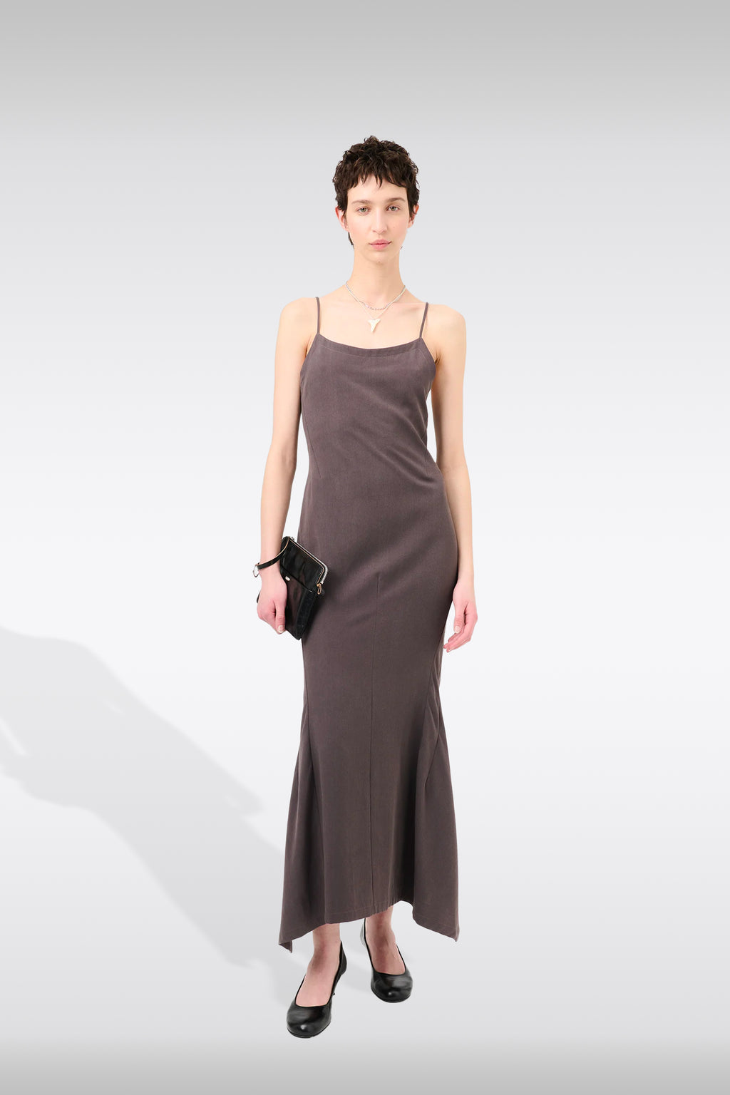 alt-image__Abito-lungo-in-lyocell-marrone-con-spalline-sottili---Naiad-Dress