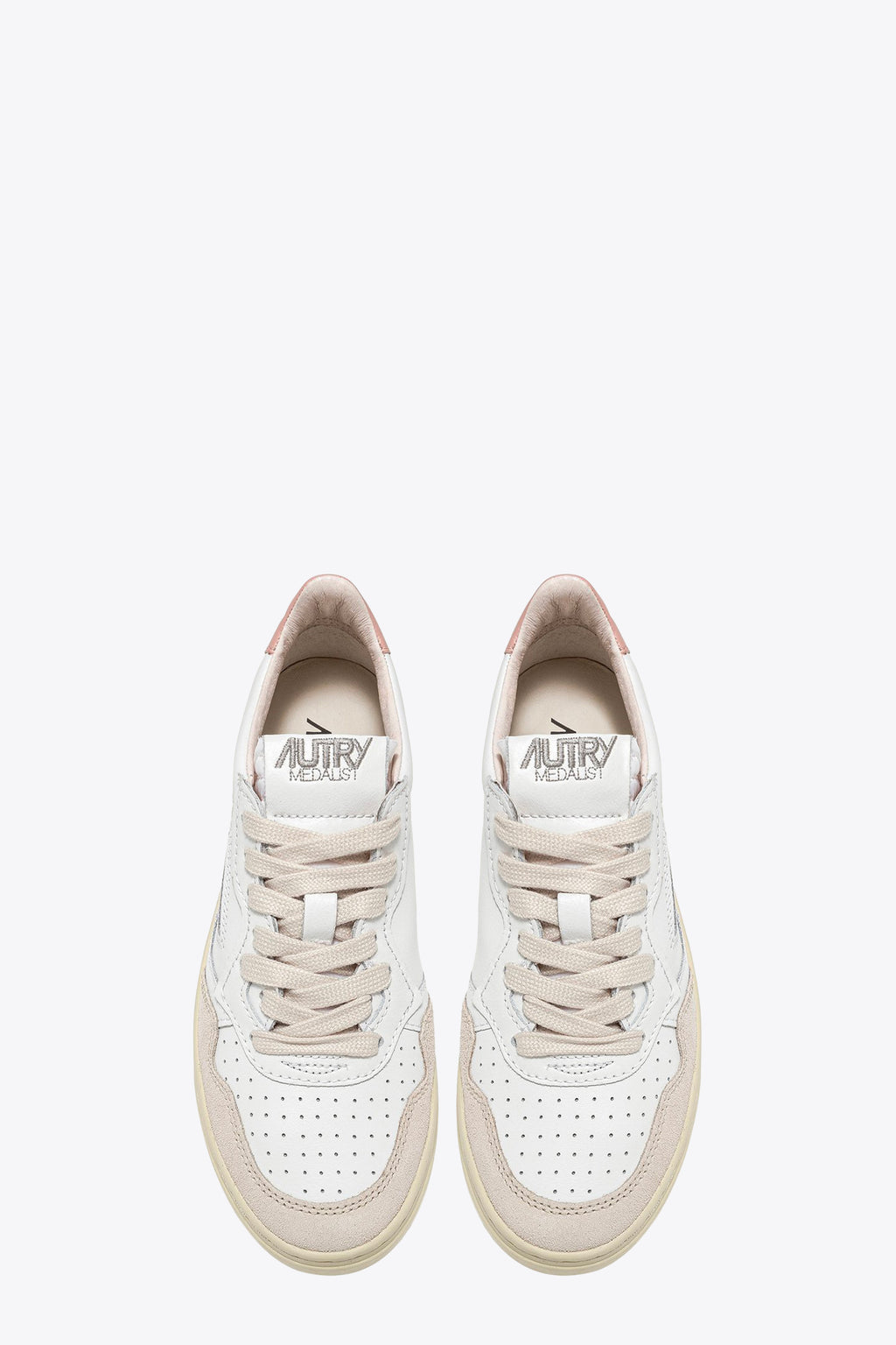 alt-image__Sneaker-bassa-in-pelle-bianca-e-suede-beige-con-tab-rosa---Medalist-Low