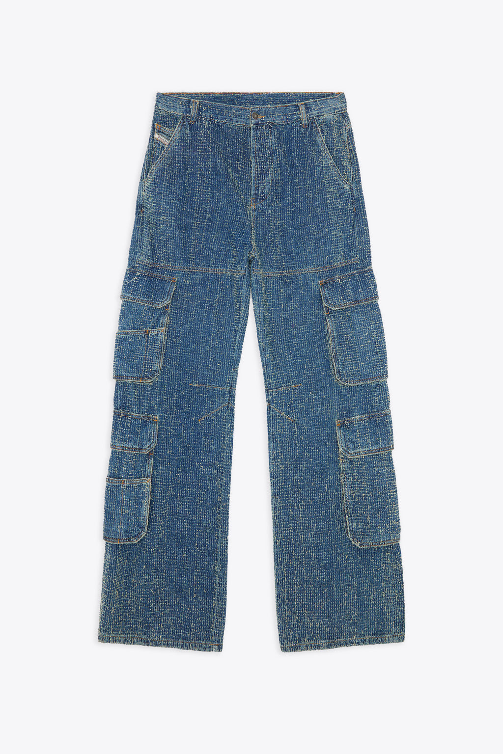 alt-image__Pantalone-cargo-in-denim-blu-con-effetto-bouclè---D-Sire-Cargo-S2