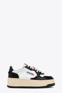 Sneaker bassa in pelle bianca e nera con suola alta - Medalist Platform 
