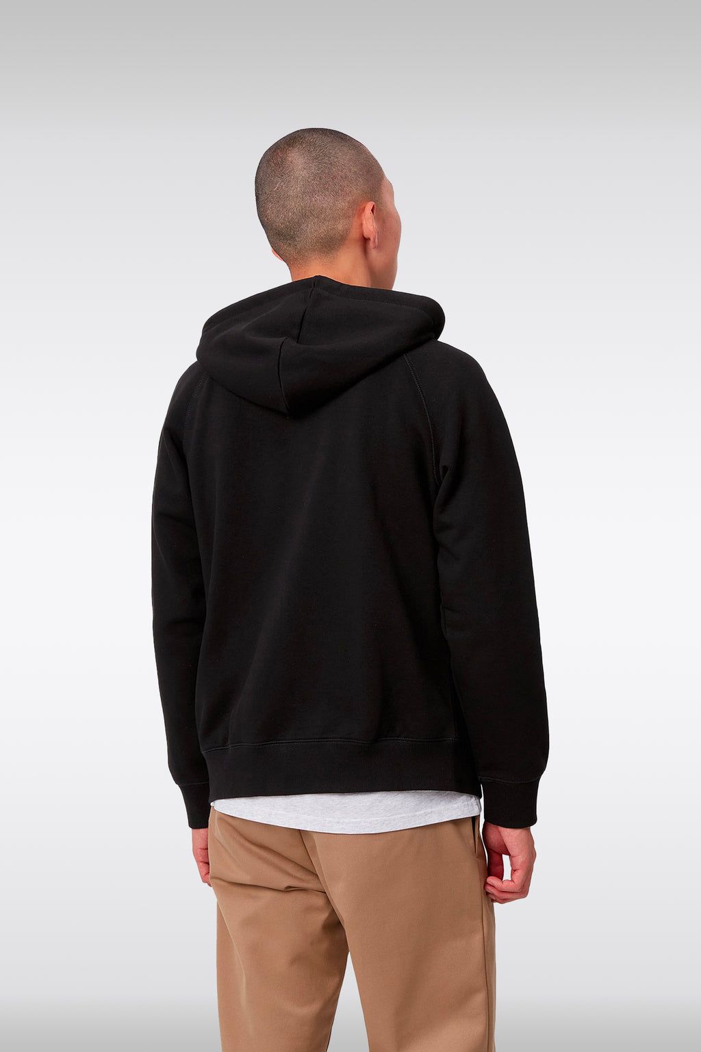 alt-image__Black-cotton-blend-hoodie-with-zip---Hooded-Chase-Jacket