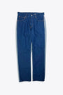 Mid-blue denim 5 pockets jeans with reversed back   