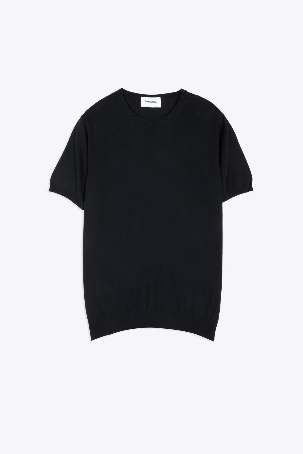 alt-image__Black-cotton-knit-t-shirt