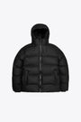 Piumino in pvc impermeabile nero con cappuccio - Alta Puffer Jacket 