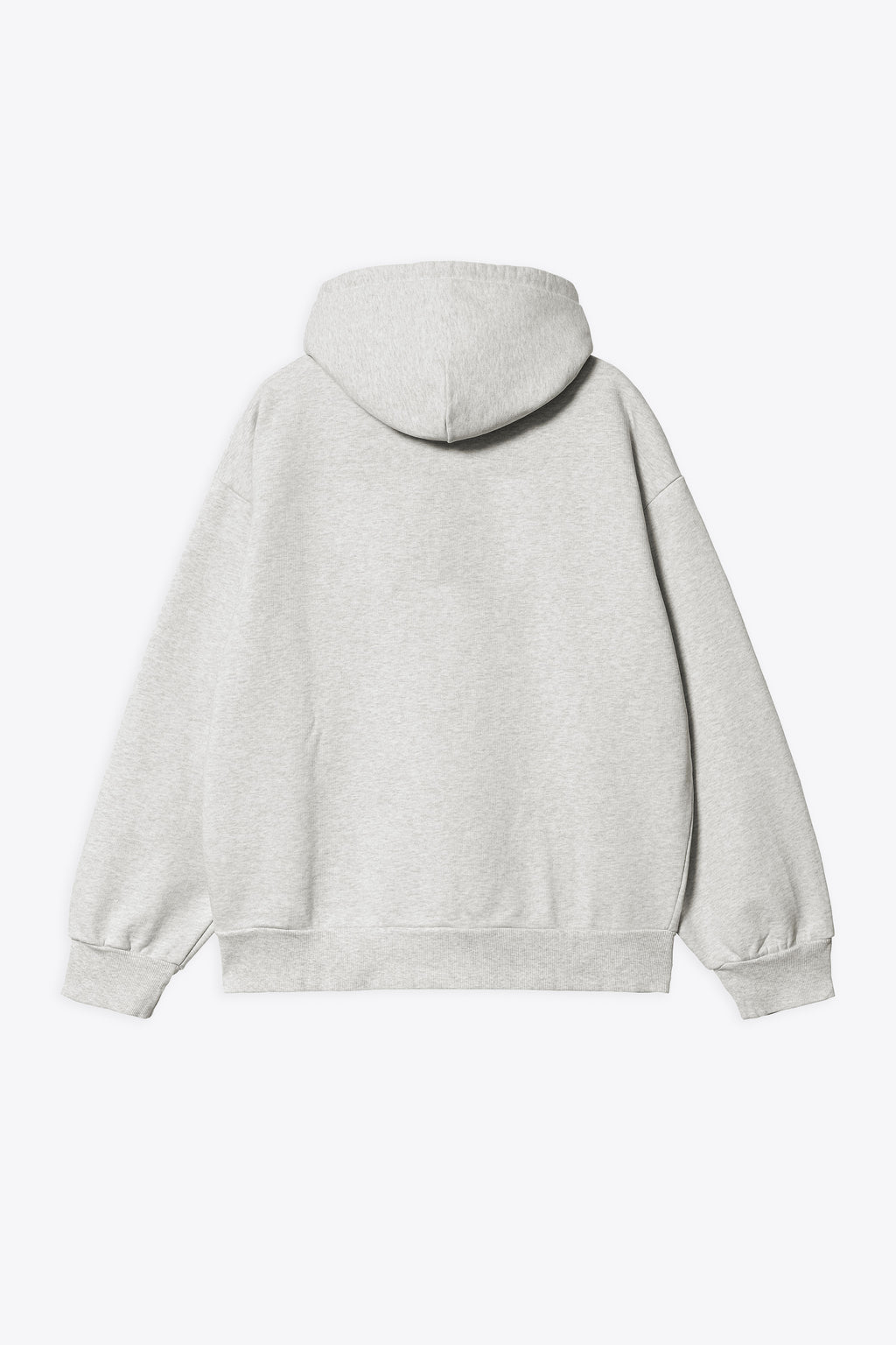 alt-image__Melange-grey-cotton-hoodie-with-logo-embroidery---Hooded-Carhartt-Sweatshirt