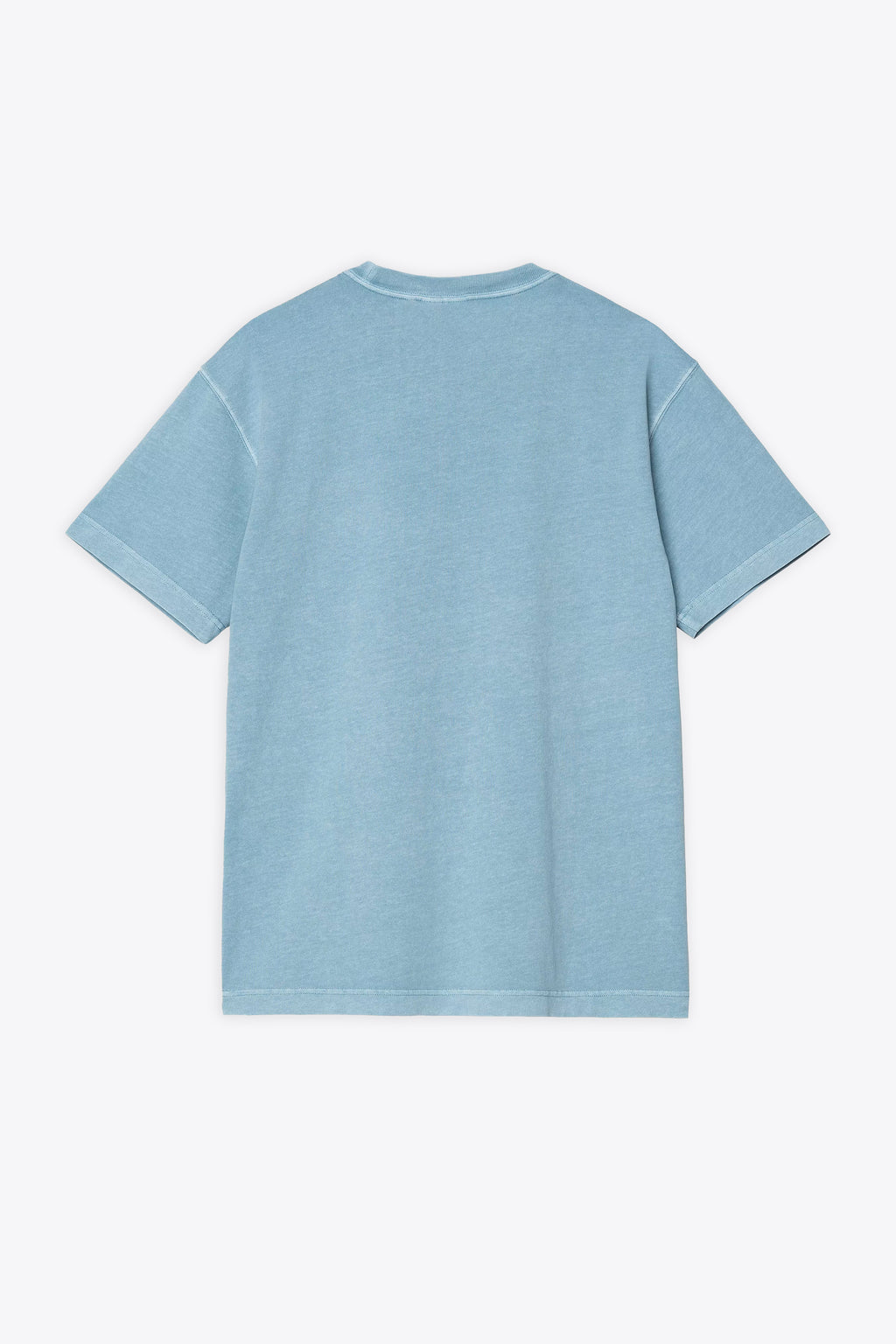 alt-image__Sky-blue-cotton-garment-dyed-t-shirt-with-chest-logo---S/S-Nelson-T-Shirt