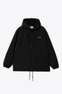 Giacca nera in nylon con cappuccio - Hooded Coach Jacket 