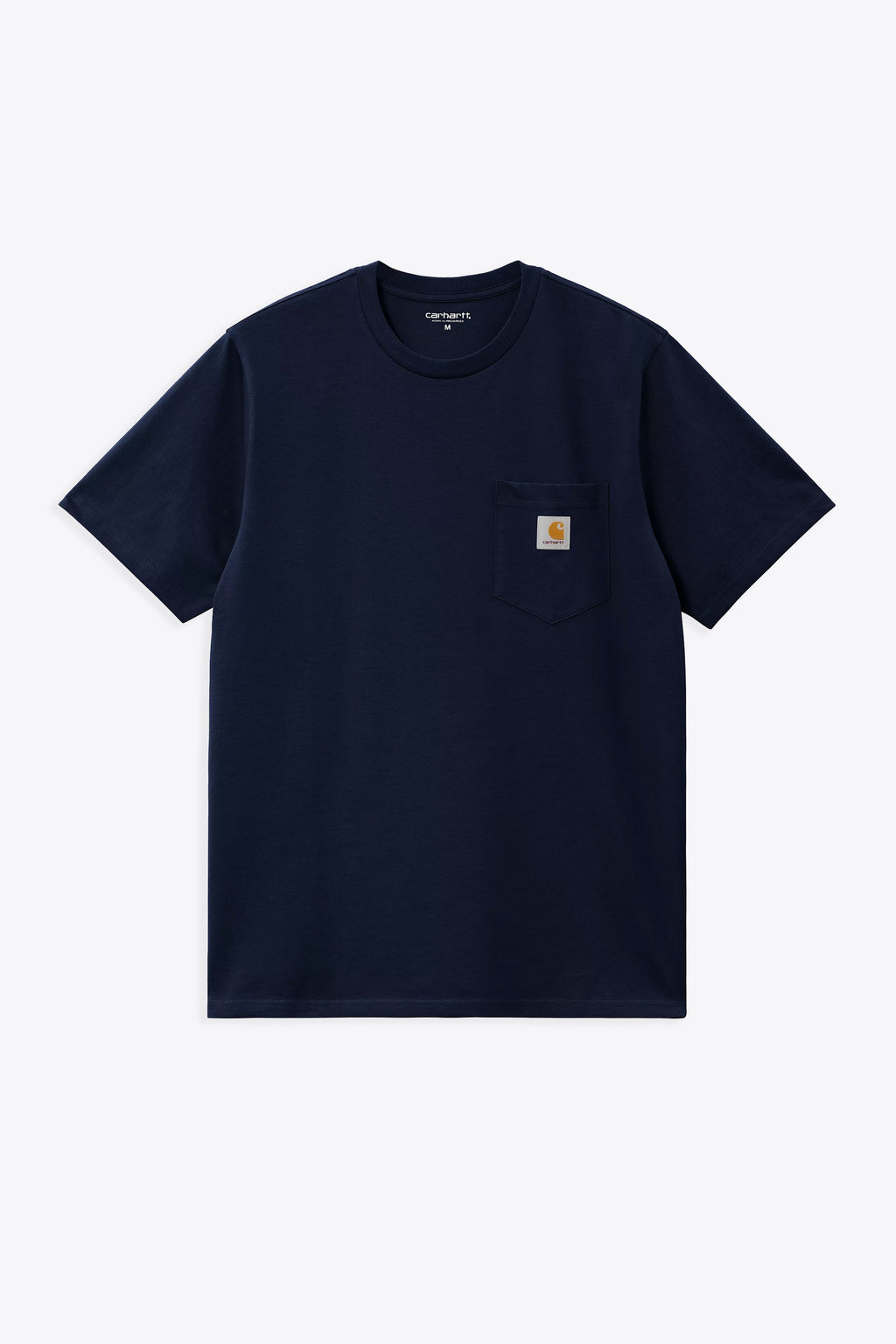 alt-image__T-shirt-in-cotone-blu-scuro-con-tasca-e-logo-al-petto---S/S-Pocket-T-Shirt