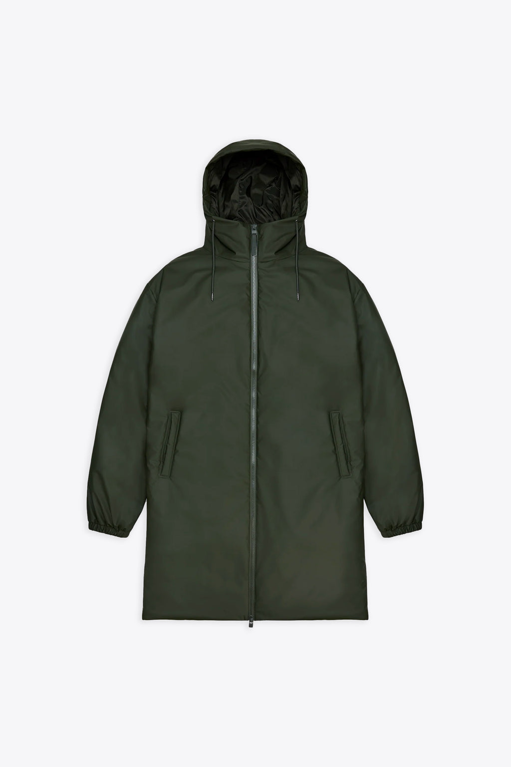 alt-image__Military-green-pvc-hooded-and-padded-rain-jacket---Lohja-Longer-Insulated-Jacket