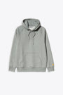 Melange grey hoodie with raglan sleeves - Hooded Chase Sweatshirt 