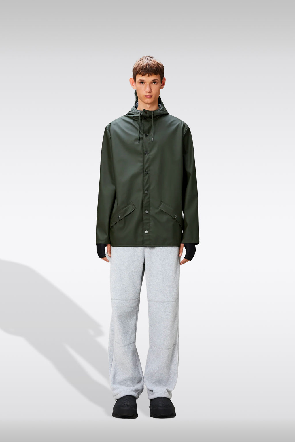 alt-image__Giacca-antipioggia-unisex-in-pvc-verde-militare-con-cappuccio---Jacket