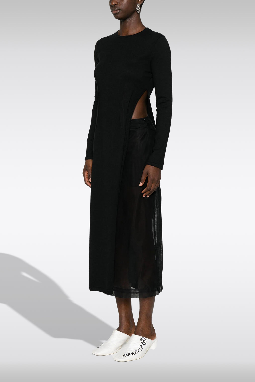 alt-image__Black-cotton-and-wool-dress-with-maxi-side-slit