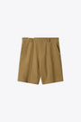 Bermuda in canvas color cammello - Dallas Straight Shorts 