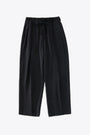 Dark blue tailored relaxed fit pleated pant - Noam 