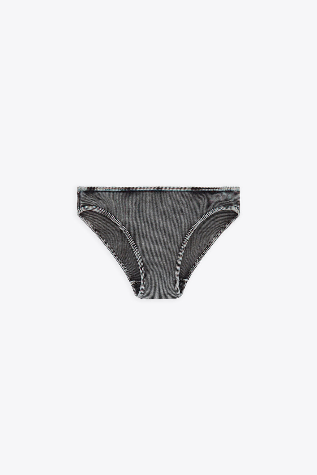 alt-image__Slip-in-cotone-a-coste-grigio-lavato-con-logo---Ufpn-D-Oval-High-Waisted-Brief