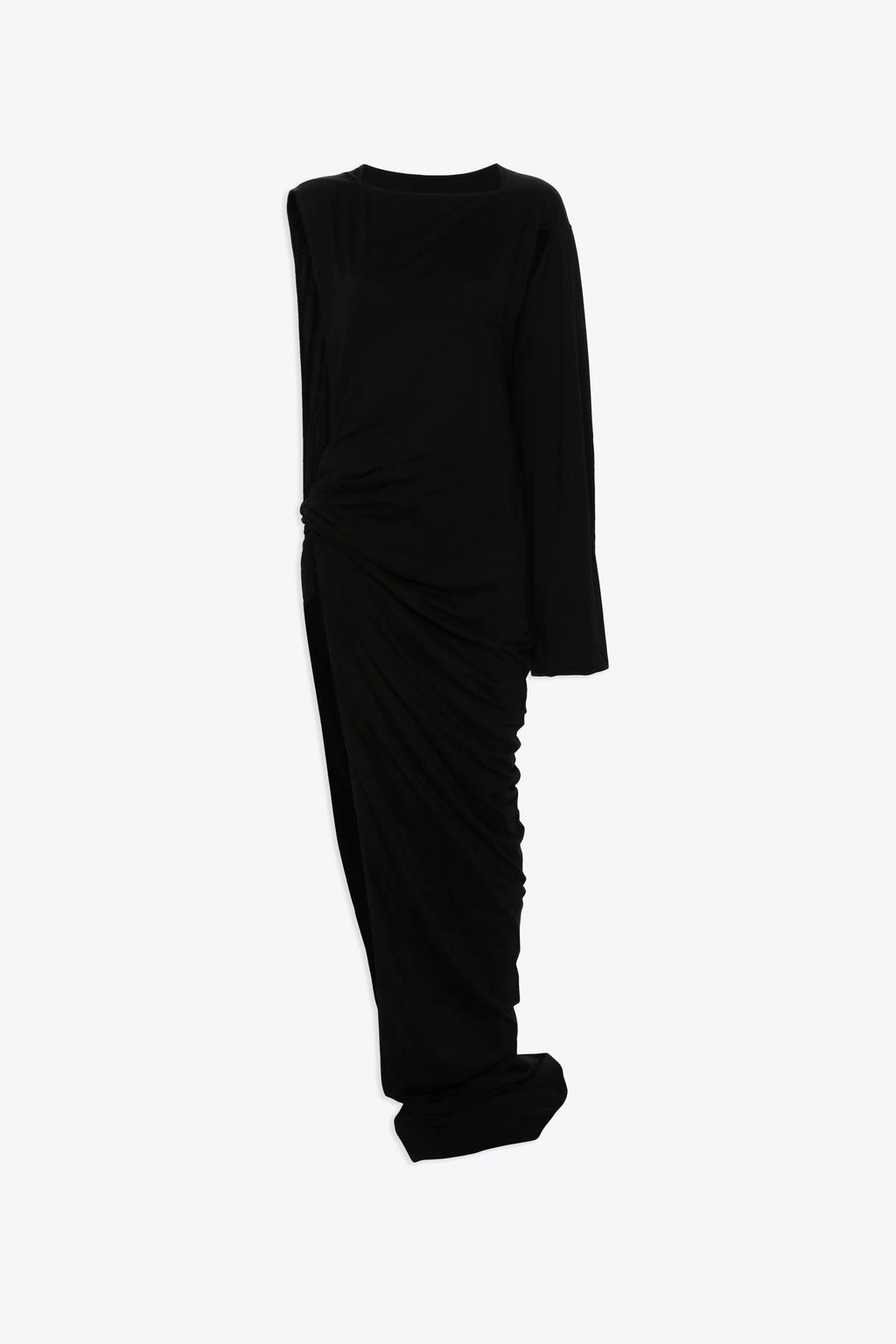 alt-image__Black-cotton-long-asymmetric-dress---Edfu-Gown