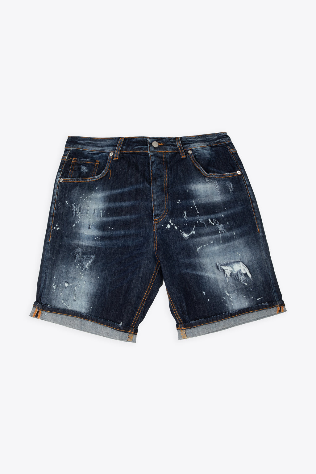 alt-image__Distressed-blue-denim-short-with-paint