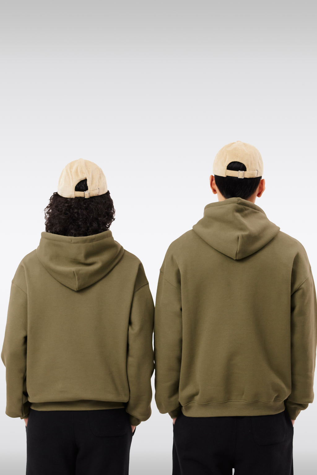 alt-image__Olive-green-cotton-hoodie-with-chest-logo-embroidery