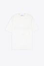 Off white cotton boxy fit t-shirt with back print - Baby Retro Tee 