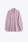 Lilac cotton voile button-down shirt - Borrowed BD shirt 
