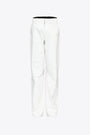 White paint coated straight fit pant  