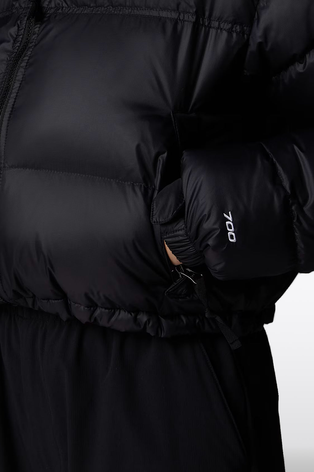 alt-image__Black-nylon-short-down-jacket---W-Nuptse-Short-Jacket-