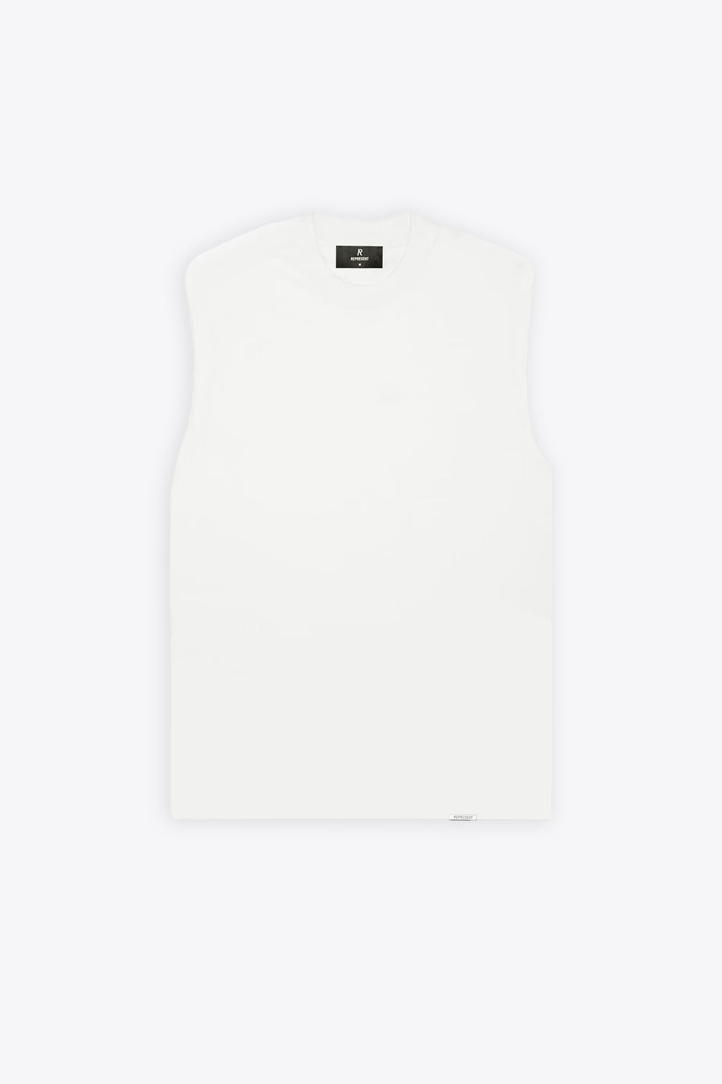 alt-image__T-shirt-bianca-senza-maniche-in-cotone---Initial-Tank