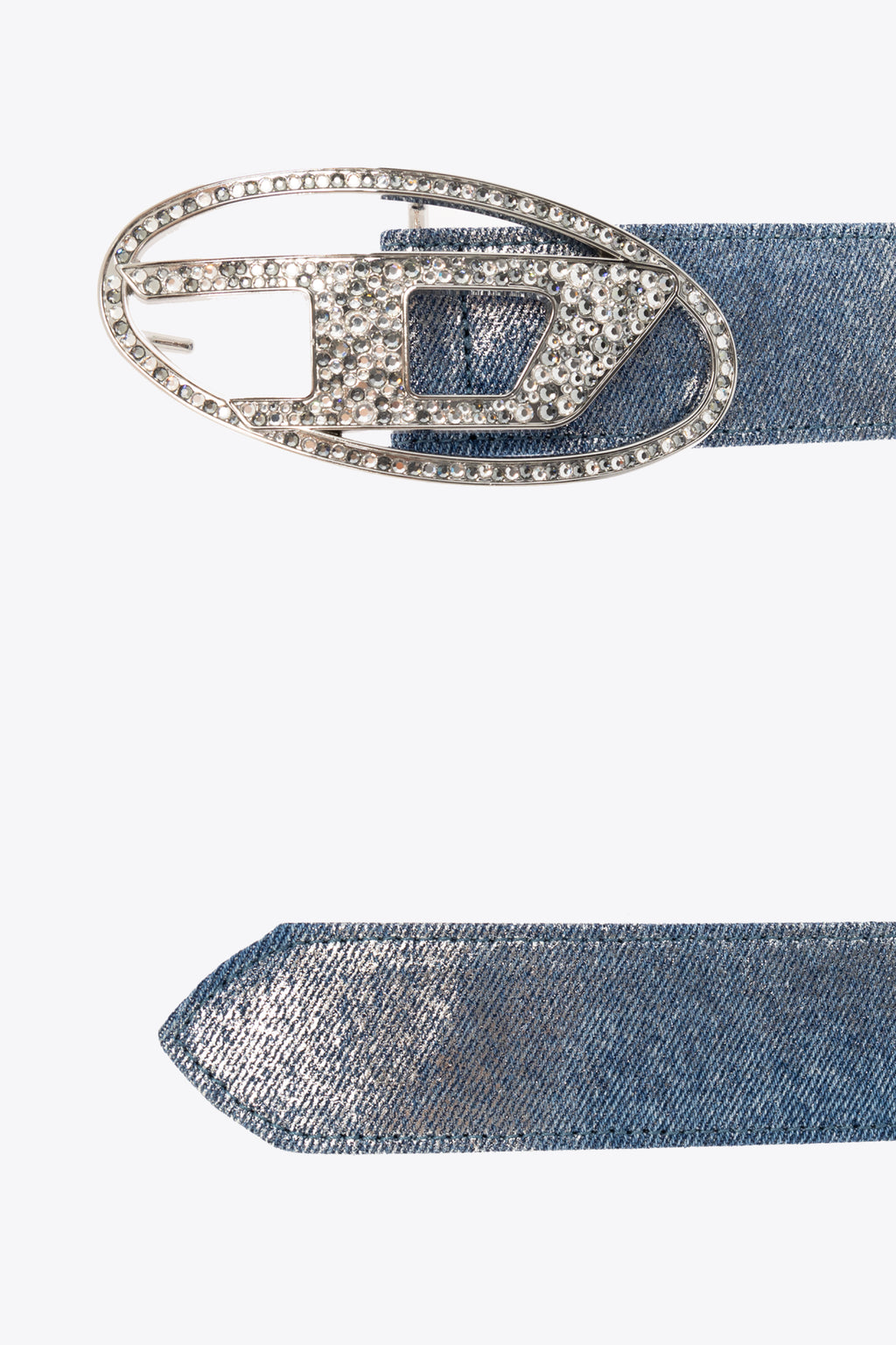 alt-image__Cintura-in-denim-blu-con-fibbia-Oval-D-con-strass---B-1Dr-Strass-Belt