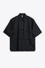 Black silk shirt with short sleeves - Silk Shirt SS 