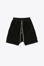 Black canvas baggy cargo shorts - Cargobela Shorts 