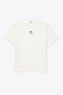 White cotton t-shirt with front logo 