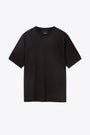 T-shirt nera oversize in cotone con laccio sul retro - Laced T-shirt 