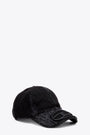 Black distressed denim baseball cap with Oval D logo - C Ody 