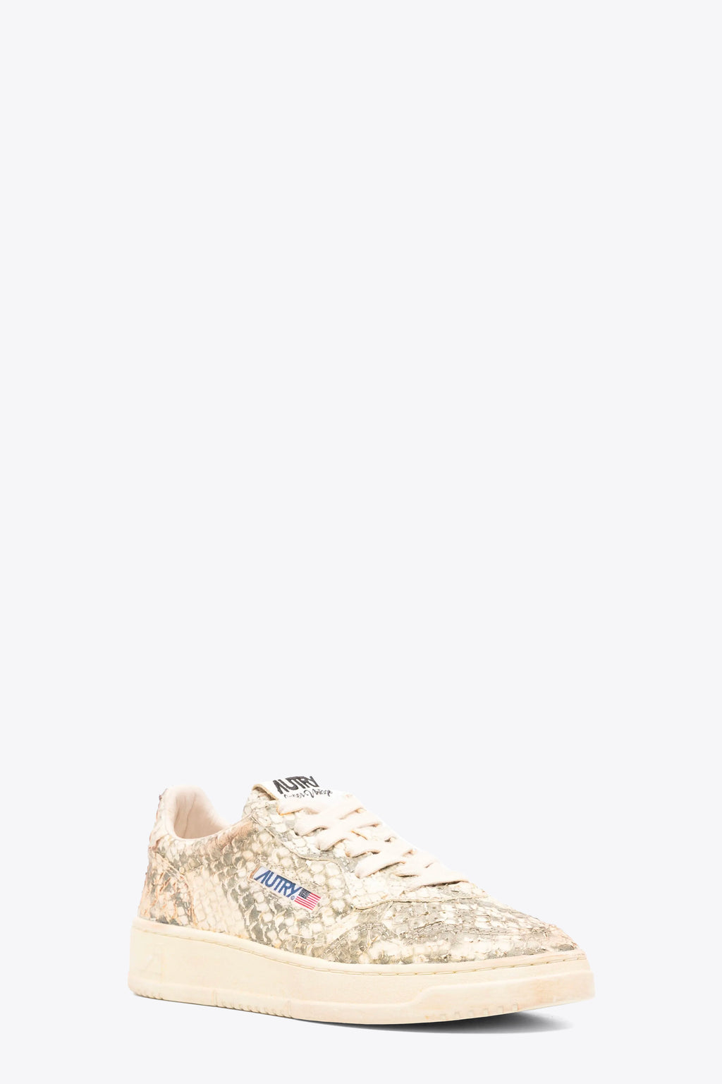 alt-image__Beige-snake-printed-leather-low-sneaker---Medalist-Low