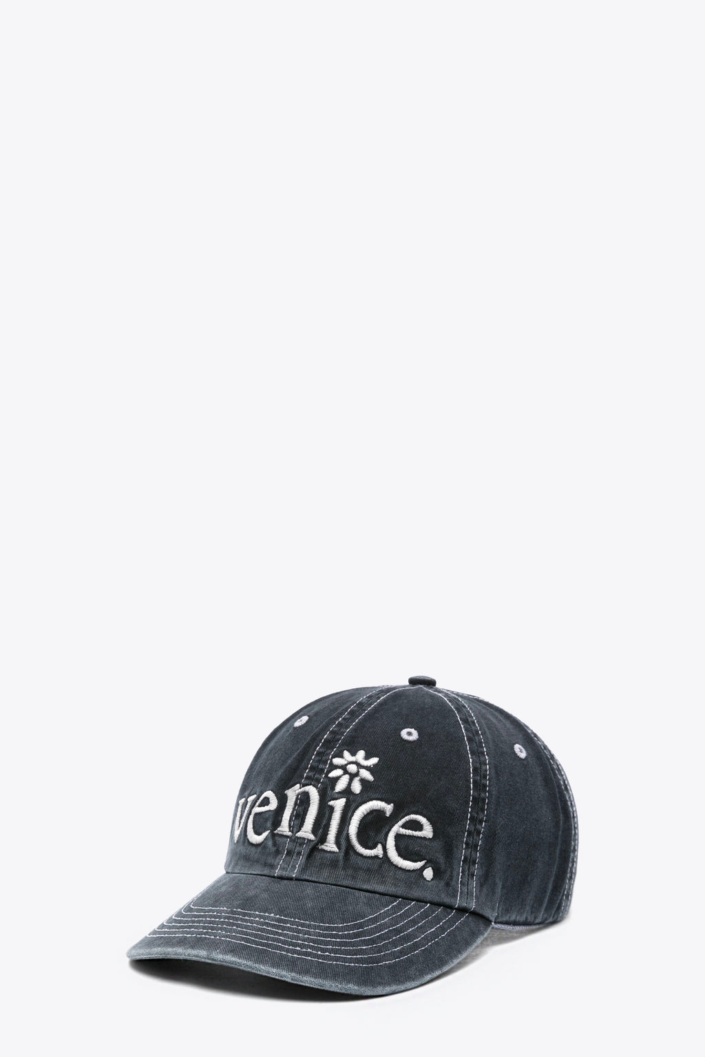 alt-image__Cappello-da-baseball-in-cotone-nero-con-ricamo---Unisex-Venice-Cap-Woven