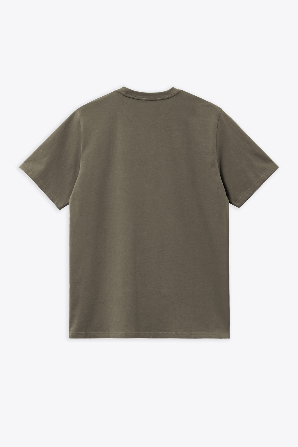 alt-image__T-shirt-in-cotone-verde-militare-con-tasca-e-logo-al-petto---S/S-Pocket-T-Shirt