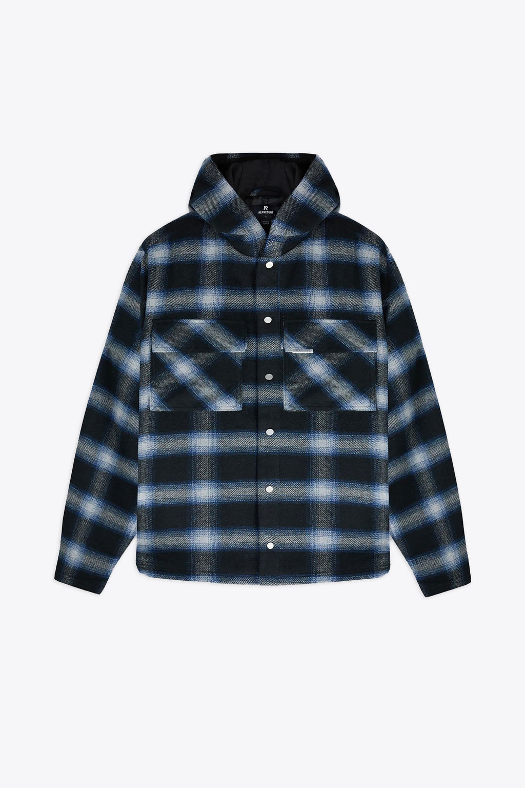 alt-image__Black-and-blue-check-flannell-hooded-overshirt---Hooded-Overshirt