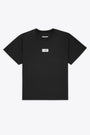 Black t-shirt with numerical logo flag  