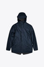 Giacca antipioggia unisex in pvc blu navy con cappuccio - Jacket 