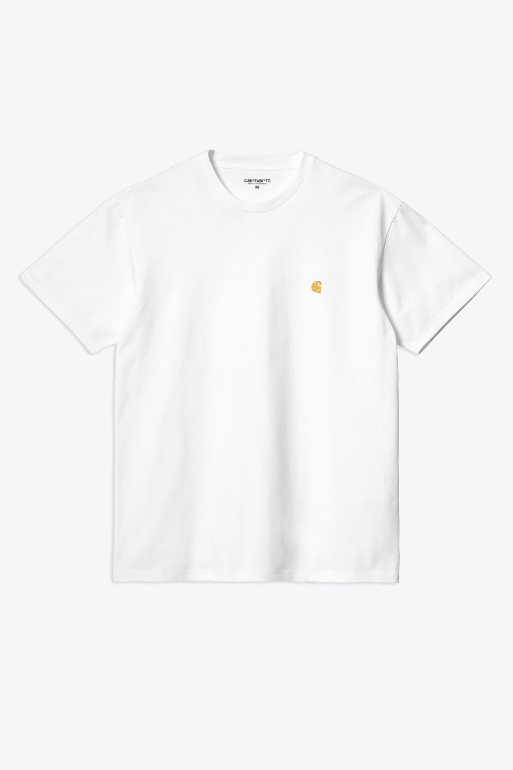 alt-image__T-shirt-bianca-in-cotone-con-logo-ricamato-al-petto---S/S-Chase-T-Shirt