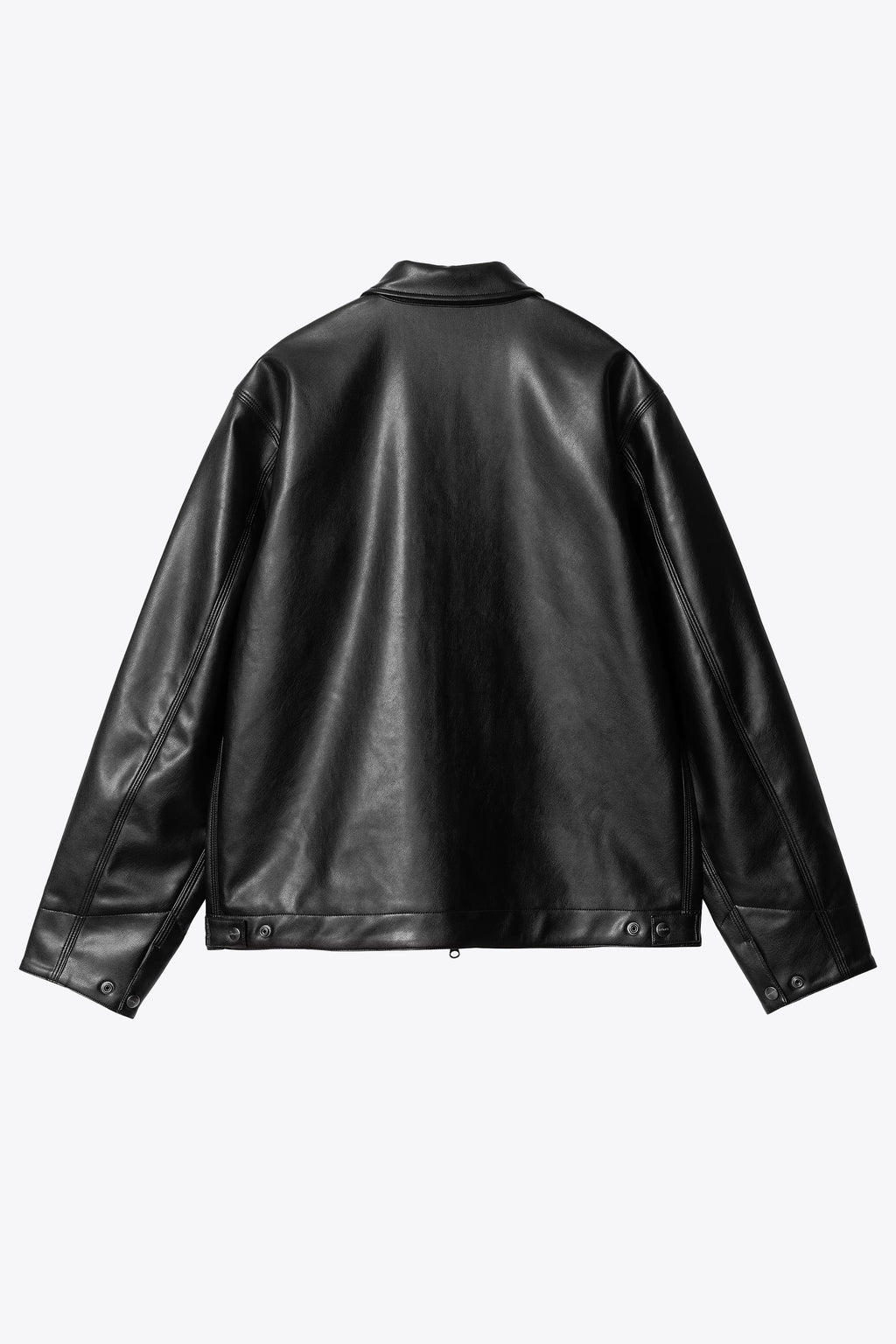 alt-image__Black-synthetic-leather-jacket-with-zip-fastening---Detroit-Jacket