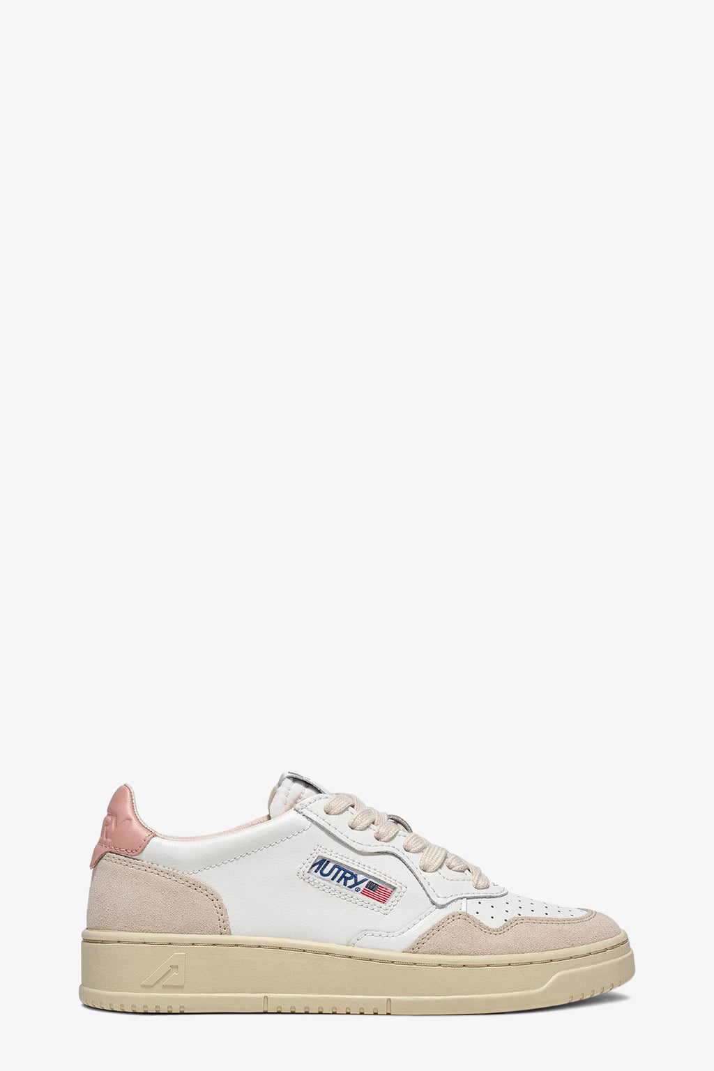 alt-image__Sneaker-bassa-in-pelle-bianca-e-suede-beige-con-tab-rosa---Medalist-Low