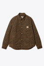 Brown leopard printed canvas overshirt - Conro Shirt Jac 