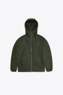 Giubbotto antipioggia unisex in pvc verde militare con cappuccio - Lohja Insulated Jacket 