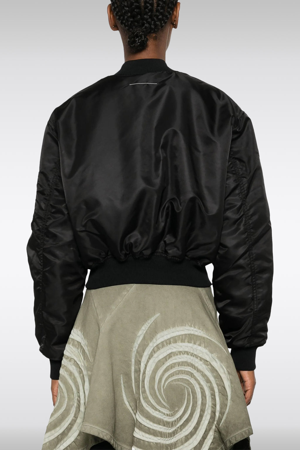 alt-image__Black-nylon-cropped-bomber-jacket